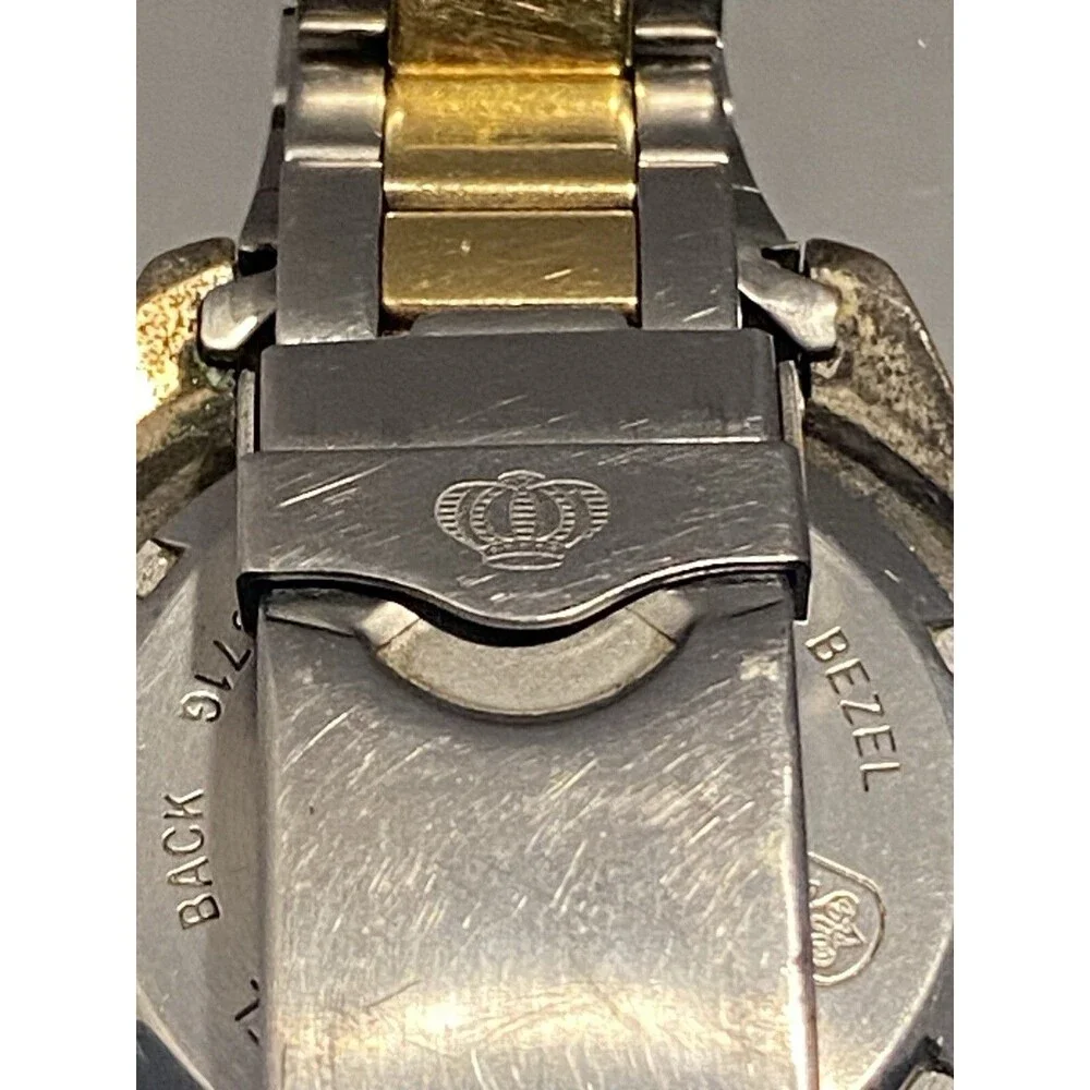 Jules Jurgensen Watch Sea Diver 7371 Two Tone Screw-Down Crown Water Resistant